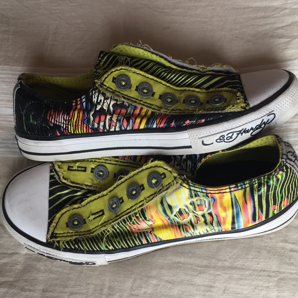 Ed hardy slip ons